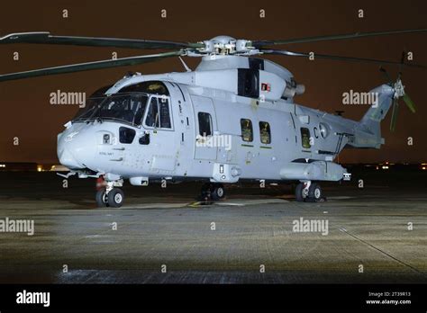 Agusta Westland Aw101 Merlin Rnas Yeovilton Stock Photo Alamy