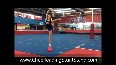 How To Pull A Heel Stretch To Bow And Arrow Cheerleading Stunt Stand