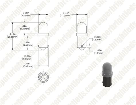 BA9s LED Bulb - 1 LED - BA9s Bulb | Super Bright LEDs