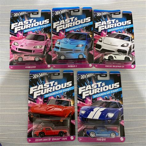 Jual Ws Jh Hot Wheels Fast And Furious Women Of Fast Honda S Pink Porsche Cayman Gt