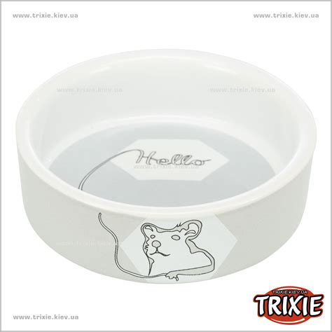 TX-60735 Керамическая миска для грызунов TRIXIE - Hello (Размер: 240мл ...