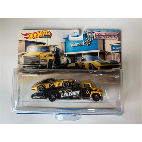 Hot Wheels Team Transport Legends Tour Legend Tour Custom Corvette Stingray Coupe Carry On