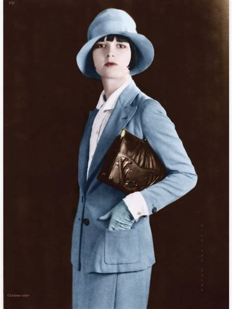Louise Brooks 1920s Modeling In Color Louise Brooks Silent Film Stars