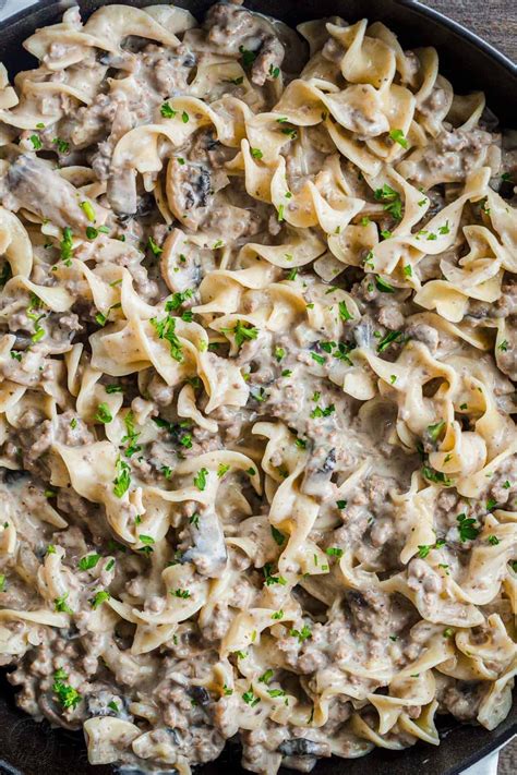 Ground Beef Stroganoff Recipe Natashaskitchen Artofit