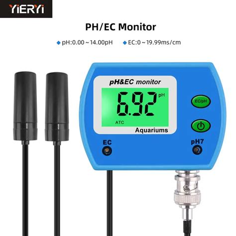 Profesyonel 2 In 1 PH L Er EC Metre Akvaryum Ok Parametreli Su Kalitesi