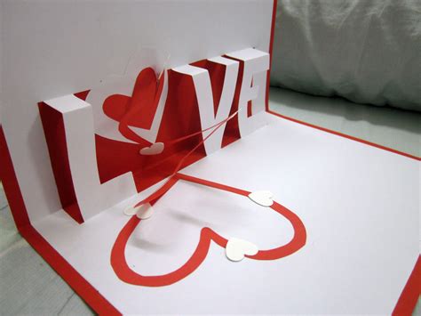 Sweet Love Valentines Day Pop Up Cards