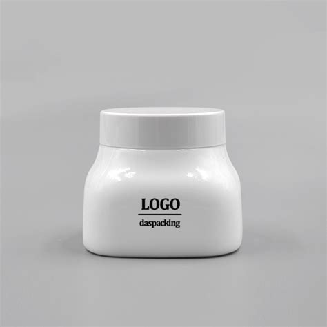 Ml Opal White Ceramic Cosmetic Jars Cream Containers For Body Scrub