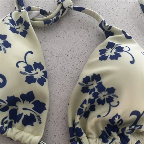 Flower Bikini Size Small Worn Once Depop