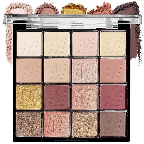 Colors Nude Champagne Gold Glitter Matte Shimmer Eyeshadow Palette