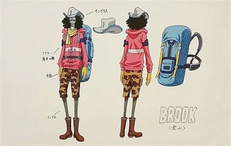 One Piece Heart Of Gold Brook Color Sheet Character Design Official Reference Settei