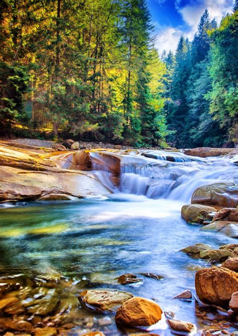 Sch Ner Wasserfall Im Wald Teile Grafika Puzzle Online Kaufen