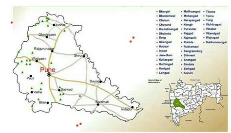 pune district fort map