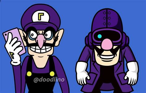 Warioware Waluigi