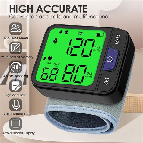 Double Love Wrist Blood Pressure Monitor Lcd Display Wrist Blood