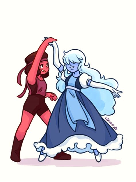 Ruby and Sapphire by GorryBear on DeviantArt