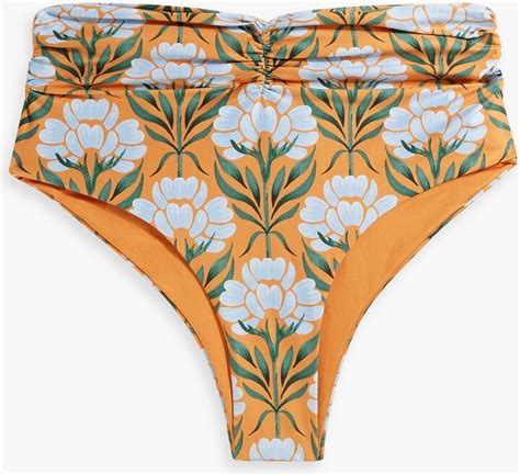 Agua By Agua Bendita Vaiven Semilla Otono Floral Print High Rise Bikini