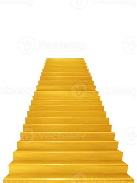 Golden Stairs Isolated Png Transparent 33238716 Png