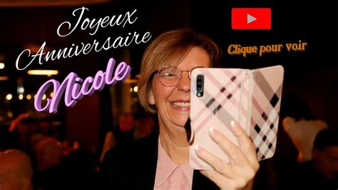 Joyeux Anniversaire Nicole YouTube