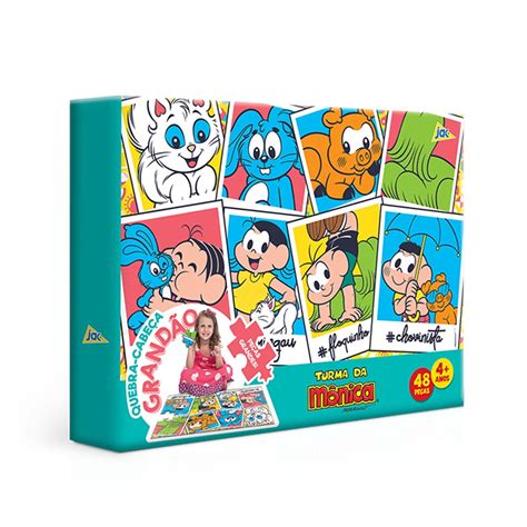 Puzzle Quebra cabeça Infantil Grande Turma Da Mônica 48 Pçs no Shoptime