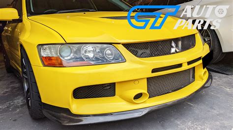 Carspeed Kansai Style Carbon Fibre Front Lip Suits Mitsubishi Evo Gta