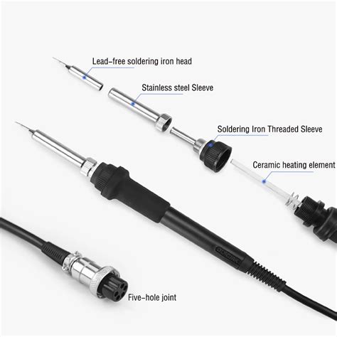 Gordak V Intelligent Hot Air Soldering Station Combined With Vfd Color Digital Display For