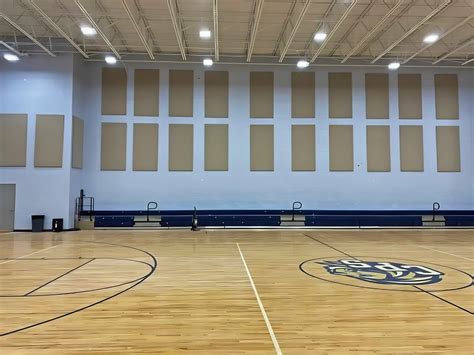 Gymnasium Acoustic Panels For A Charter School