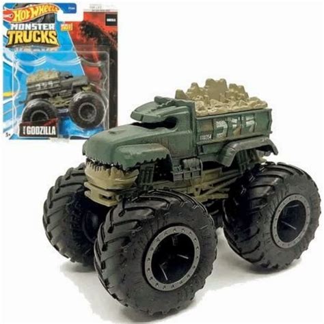 Hot Wheels Monster Trucks GODZILLA Mattel 1 64 Shopee Brasil