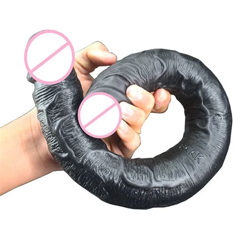 Big Huge Dildo Heads Realistic Dildos Soft Flexible Long Penis Male