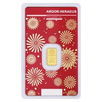 Gram Lunar Year Of The Dragon Gold Bar Argor Heraeus Silver