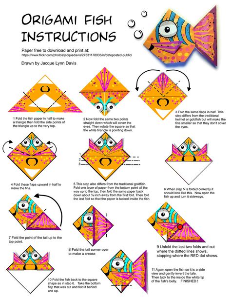 origami fish instructions | Instructions for a traditional o… | Flickr