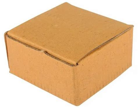 Brown Rectangular Plain Corrugated Packaging Box Weight Holding