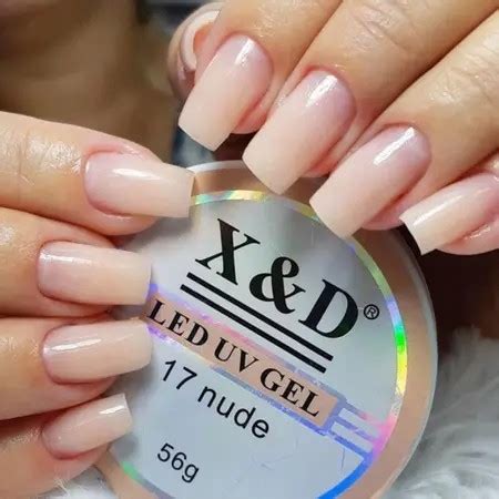 Gel X D UV E LED Nude E Pink G Para Unhas Em Acrigel Alongamento
