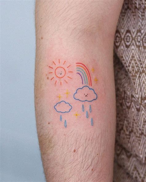 beautiful rainbow tattoo designs  ideas