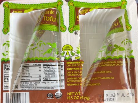 Organic Sprouted Tofu, Extra Firm Nutrition Facts - Eat This Much