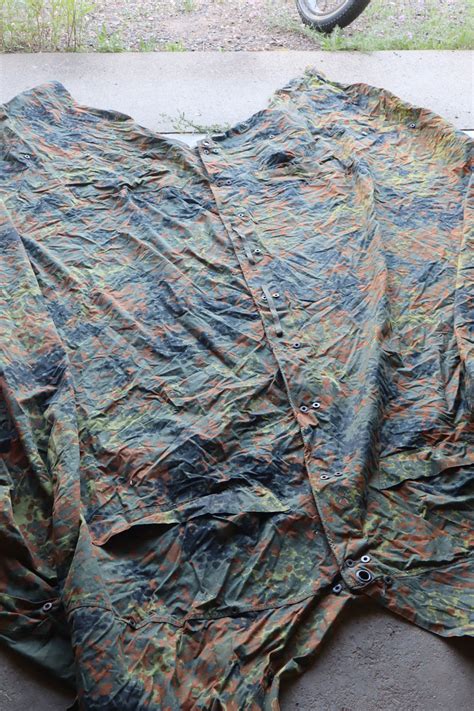 German Pup Tent Shelter Halves 2 Used Mikes Militaria