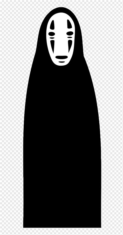 Каонаси Mask Anime Sticker Light Spirited Away Face Text Black Png