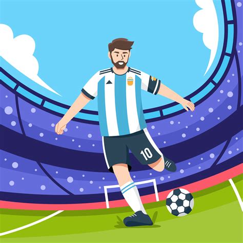 leonel messi pateando un pelota en un fútbol americano partido 21629970