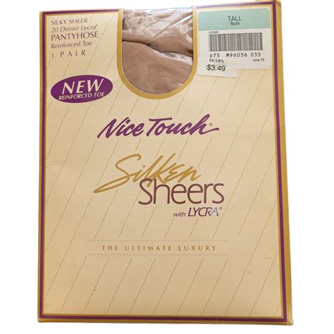 Nice Touch Intimates Sleepwear Vintage Nice Touch Silken Sheers With Lycra Size Tall Nude