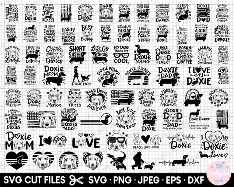 Dachshund Svg Bundle Cricut Dachshund Png Bundle Dachshund Peeking Svg ...