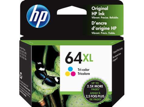 HP 64XL High Yield Tri Color Original Ink Cartridge N9J91AN 140