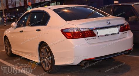 Спойлер Хонда Аккорд 9 (задний спойлер на багажник Honda Accord 9) Aom ...