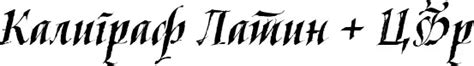 Kaligraf Latin Cyr Font By Lazar Dimitrijevic Fontriver