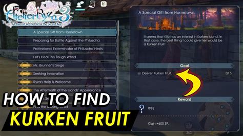 A Special Gift From Hometown Kurken Fruit Location Side Quest Guide