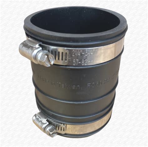 Cast Iron To Plastic Down Pipe Adapter 68mm Approx Rubber Coupler