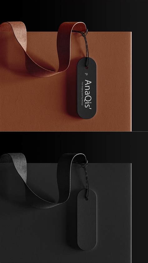 Free Hanging Label Tag Mockup For Fashion Brands