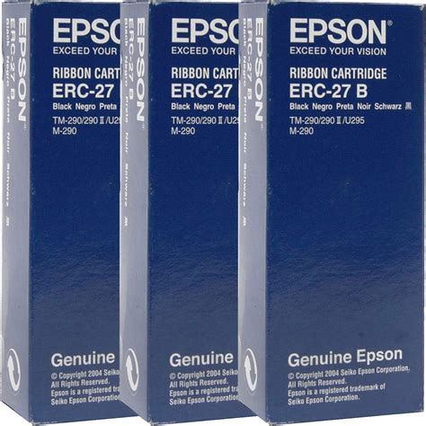 Amazon Genuine Epson Erc B Black Ribbon Cartridge For Pos