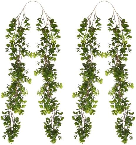 Amazon Faux Eucalyptus Garland Plant Packs Artificial Vines