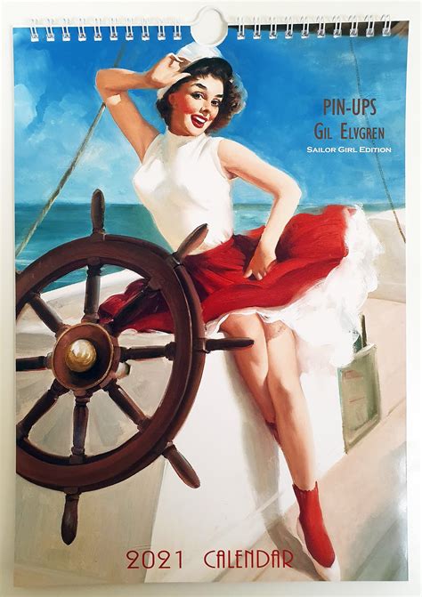 Gil Elvgren Pin Up Calendar Ellynn Nickie