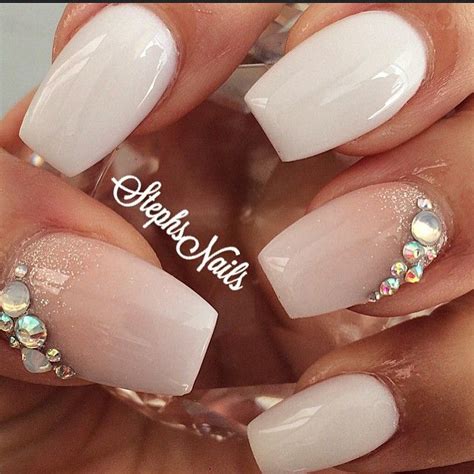 Stephanie Loesch On Instagram “ Simplenails Whitenails Coffinshape