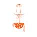 New Arrival Designers Bikini Collection In Fresh Orange Color Special Hand Drawn Ornamental